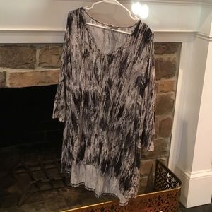 NWOT Fun Patterned Flowy Blouse